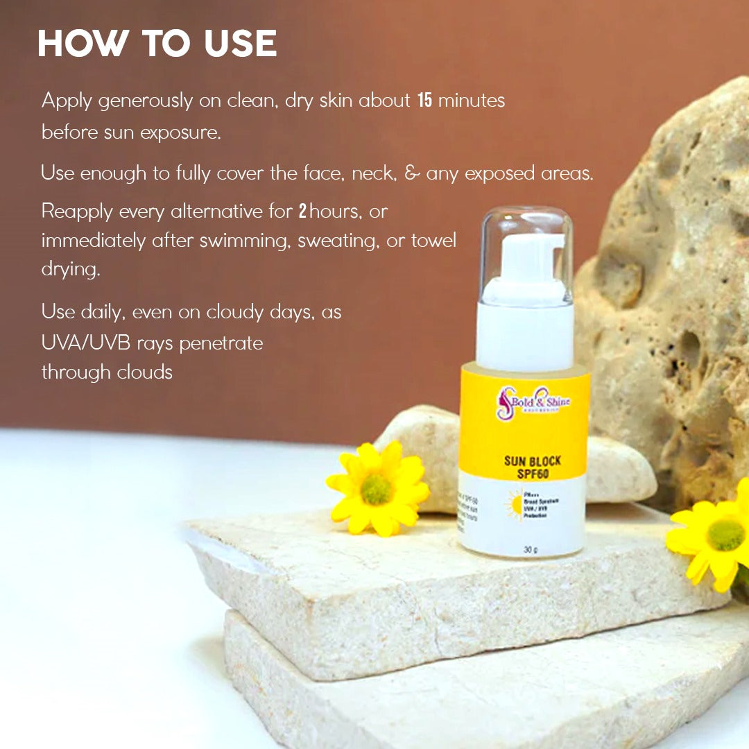 Bold & Shine Sun Block SPF 60