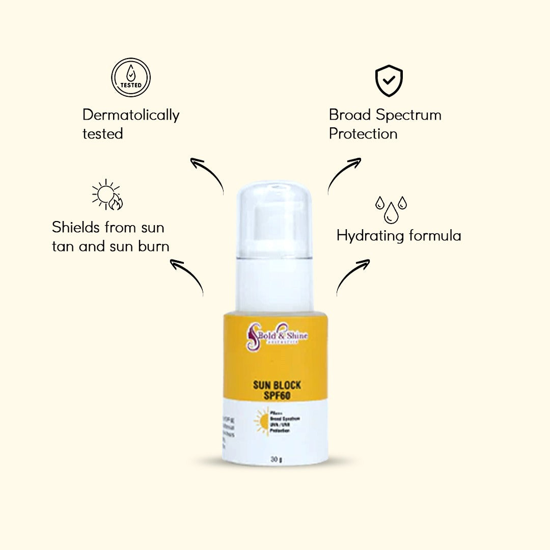 Bold & Shine Sun Block SPF 60