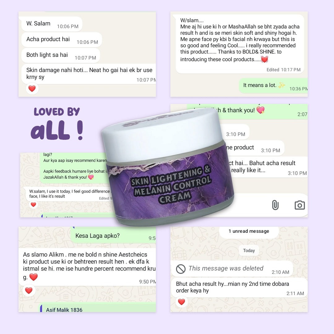 Skin Lightening & Melanin Control Cream