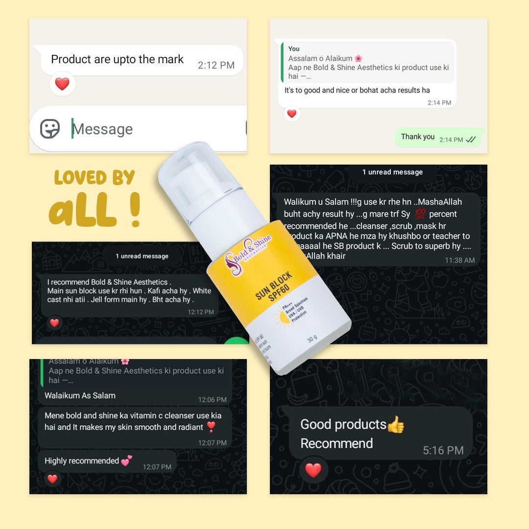 Bold & Shine Sun Block SPF 60