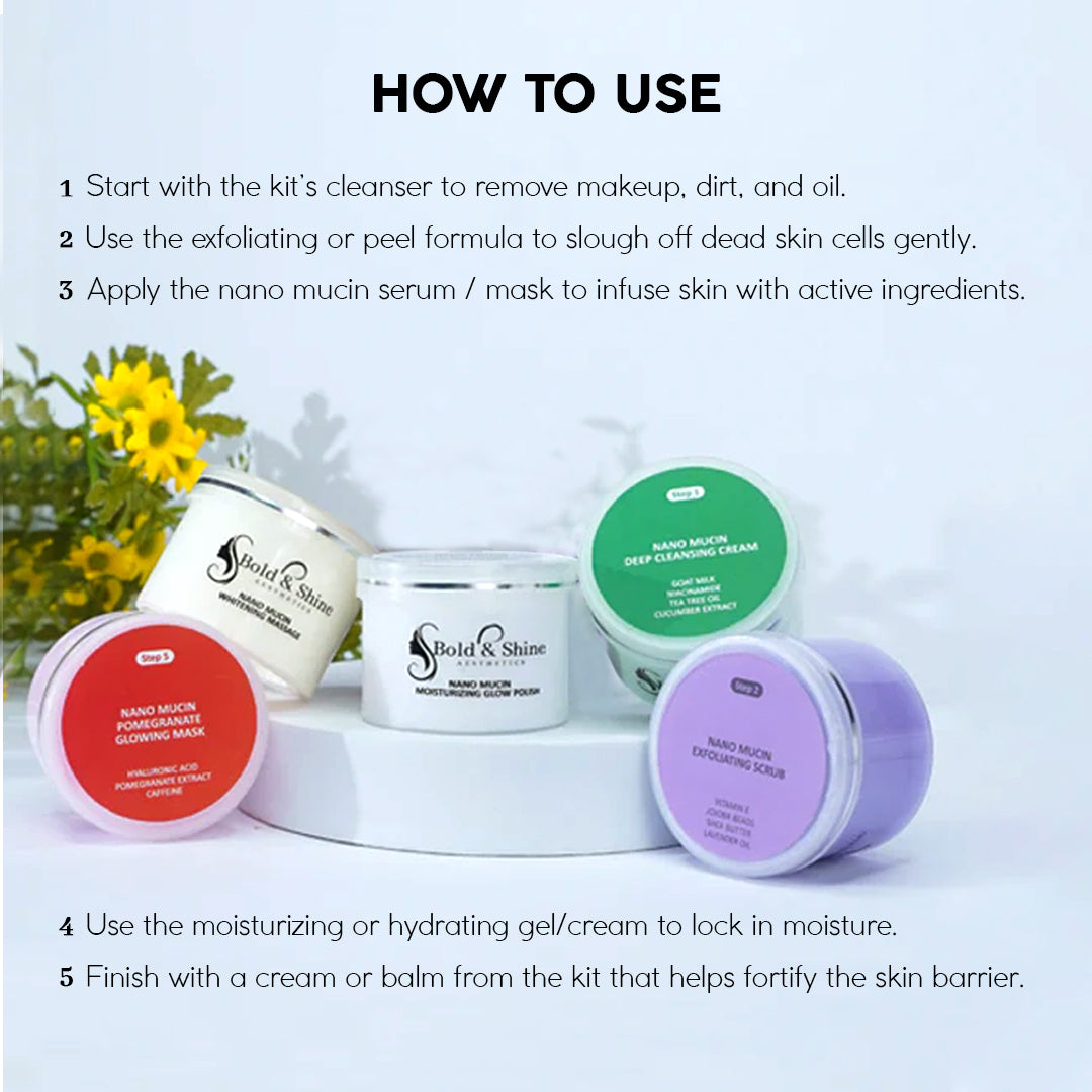 Bold & Shine Nano Mucin Facial Kit